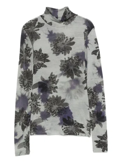 Christian Wijnants Tugal Secondskin Top In Gray