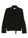 Christian Wijnants Turtleneck Draped Top In Black