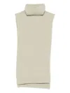 Christian Wijnants Turtleneck Sleeveless Top In Neutral