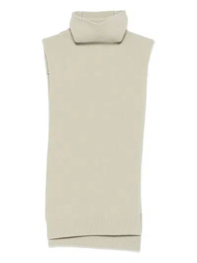 Christian Wijnants Turtleneck Sleeveless Top In Neutral