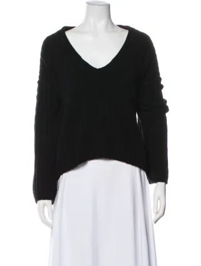 Pre-owned Christian Wijnants Virgin Wool V-neck Sweater W/ Tags In Black