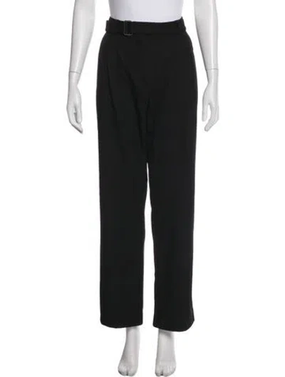 Pre-owned Christian Wijnants Virgin Wool Wide Leg Pants In Blue