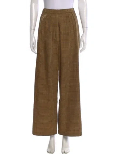 Pre-owned Christian Wijnants Virgin Wool Wide Leg Pants In Neutral