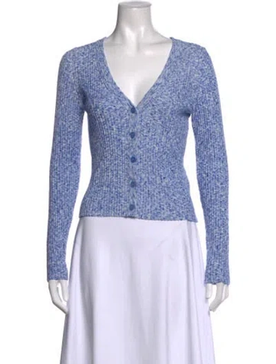 Pre-owned Christian Wijnants V-neck Sweater In Blue
