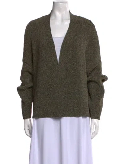 Pre-owned Christian Wijnants V-neck Sweater In Green