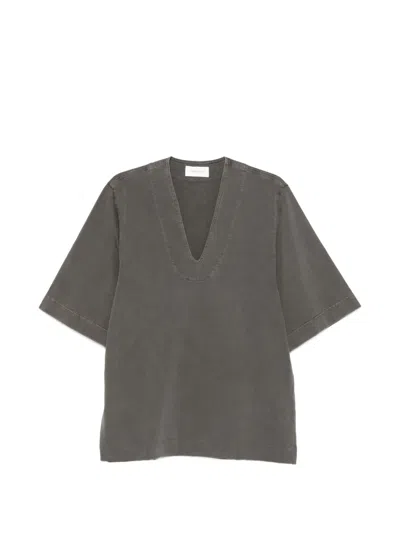 Christian Wijnants V-neck T-shirt In Gray