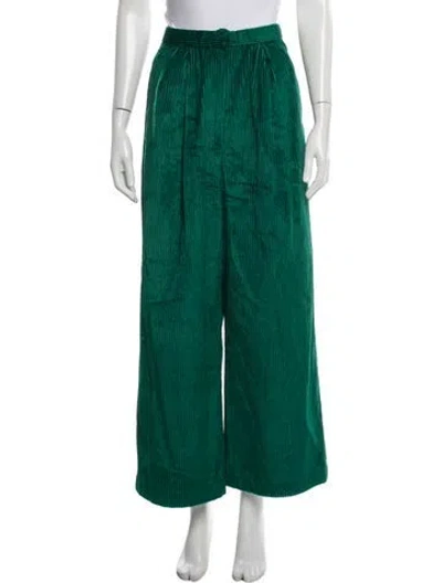 Pre-owned Christian Wijnants Wide Leg Pants In Green
