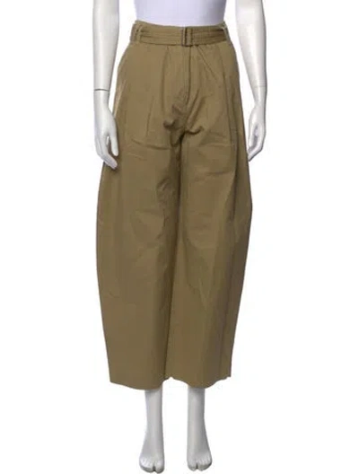 Pre-owned Christian Wijnants Wide Leg Pants In Green