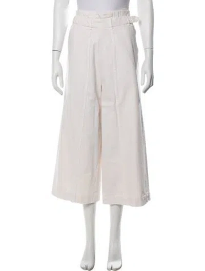 Pre-owned Christian Wijnants Wide Leg Pants In Neutrals