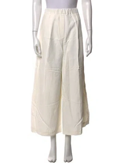 Pre-owned Christian Wijnants Wide Leg Pants In Neutrals