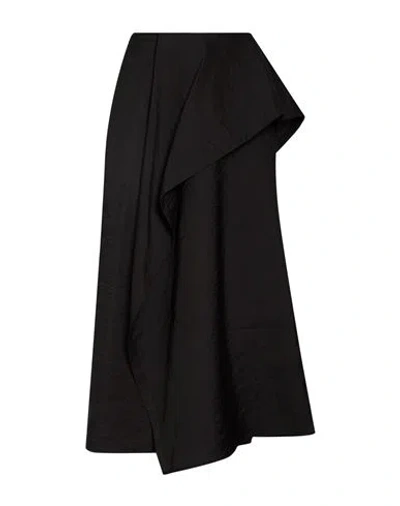 Christian Wijnants Woman Midi Skirt Black Size 6 Virgin Wool, Polyamide
