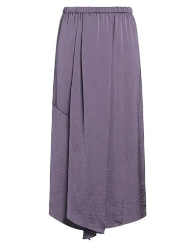 Christian Wijnants Woman Midi Skirt Dark Purple Size 10 Polyester