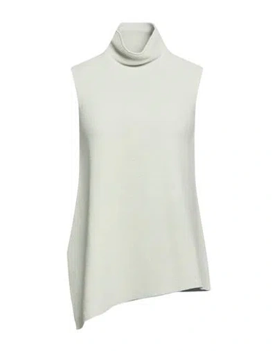 Christian Wijnants Woman Turtleneck Light Green Size L Merino Wool In Blue
