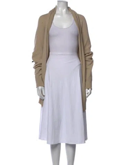 Pre-owned Christian Wijnants Wool Open Front Sweater In Neutrals