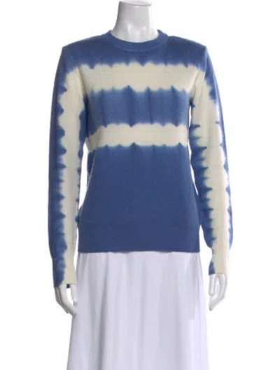 Pre-owned Christian Wijnants Wool Tie-dye Print Sweater In Blue
