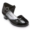 Christie & Jill Lil Heaven Toddler Girls Round Mary Jane Shoes In Black