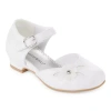 Christie & Jill Lil Heaven Toddler Girls Round Mary Jane Shoes In White
