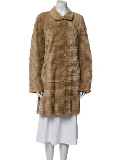 Pre-owned Christie Brothers Mink Fur Coat In Neutral