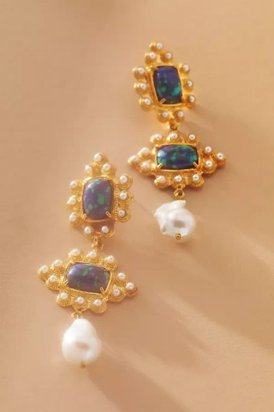 Christie Nicolaides Graciela Pearl Drop Earrings In Gold
