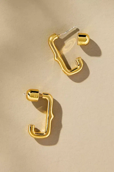 Christina Caruso Heritage Huggie Earrings In Gold