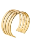 Christina Caruso Line Cuff Bracelet In 14k Gold
