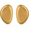 Christina Caruso Small Oval Drop Earrings In 14k Gold
