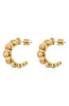 Christina Caruso Tufted Crescent Earrings In 14k Gold