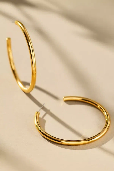 Christina Caruso Wire Hoop Earrings In Gold