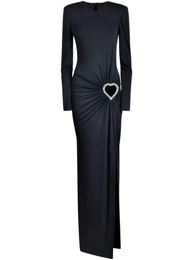 CHRISTINA CRAWFORD MAXI DRESS WITH CRYSTAL HEART