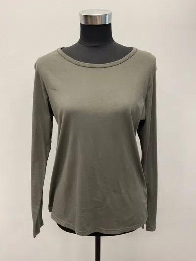 Christina Lehr Women Long Sleeves Cotton Shirt In Green