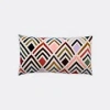 Christina Lundsteen Multicolour Tallulah Geometric Print Velvet Cushion In Multicolor