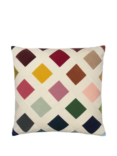 Christina Lundsteen Hennie Velvet Cushion In Multi