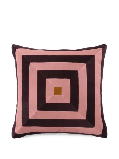 Christina Lundsteen Isabel Velvet Cushion In Pink