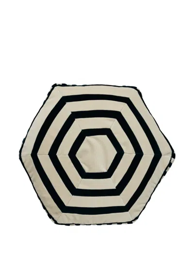 Christina Lundsteen Jasmine Striped Cushion In Brown