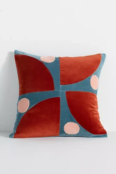 Christina Lundsteen Josefine Velvet Cushion Cover In Multi