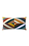 Christina Lundsteen Liv Cotton Velvet Cushion In Multi