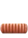 CHRISTINA LUNDSTEEN PINK AND ORANGE STRIPED BARREL CUSHION