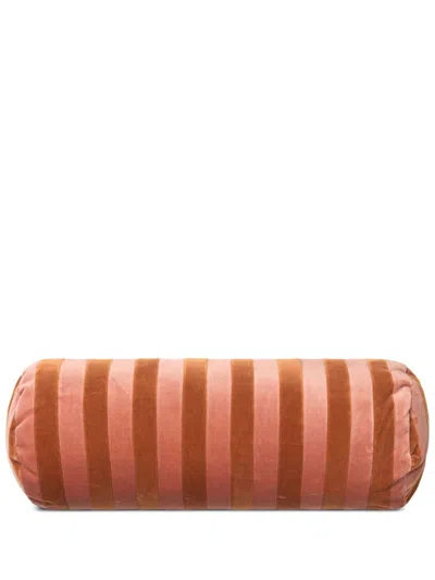 Christina Lundsteen Orange Striped Barrel Cushion
