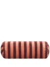Christina Lundsteen Red And Pink Striped Barrel Cushion In Pink