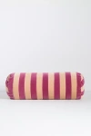 Christina Lundsteen Stripe Bolster Cushion Pillow In Pink