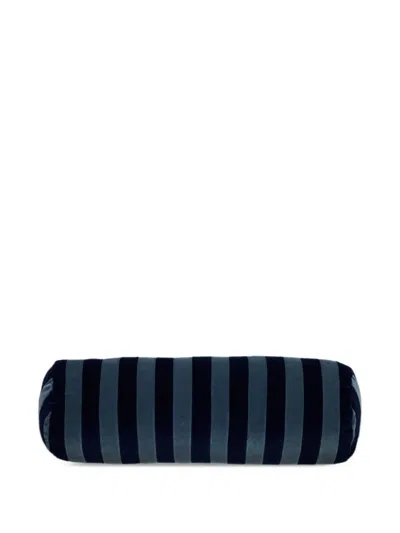 Christina Lundsteen Striped Bolster Cushions In Blue