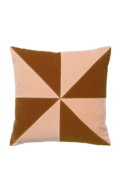 Christina Lundsteen Suki Cotton Velvet Cushion In Multi