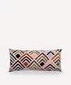 Christina Lundsteen Multicolour Tallulah Geometric Print Velvet Cushion