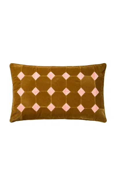 Christina Lundsteen Violeta Cotton Velvet Cushion In Multi