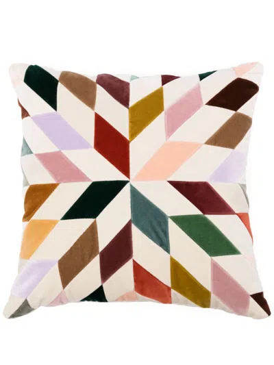 Christina Lundsteen Nova Velvet Cushion (50cm X 50cm) In Nude