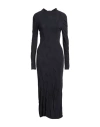 Christina Seewald Woman Midi Dress Navy Size M Viscose, Elastane, Polyamide In Navy