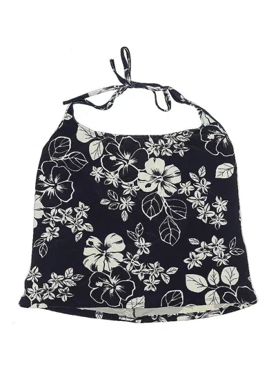 Pre-owned Christina Swimsuit Top Blue Floral Pattern Swimwear