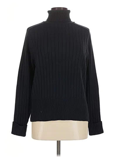 Pre-owned Christina Turtleneck Sweater In Black