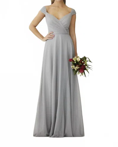 Christina Wu Women's Bridesmaid Dress In Misty Blue