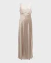 Christine Lingerie Bijoux Lace-trim Nightgown In Neutral